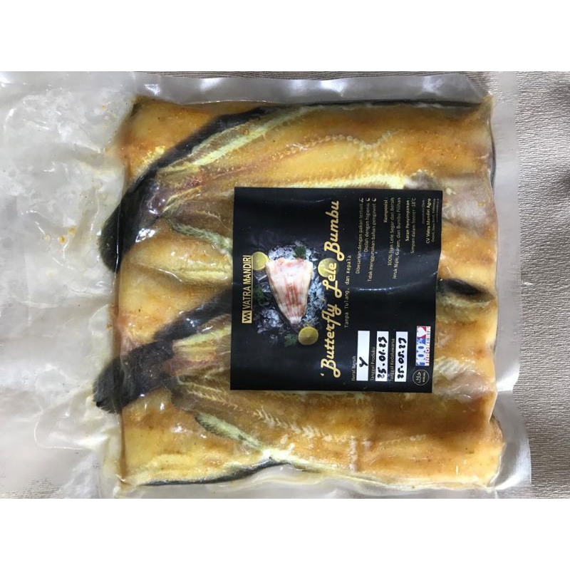 

Lele butterfly bumbu kuning/tanpa kepala/sudah di belah/ tampa tulang dalam/siap masak