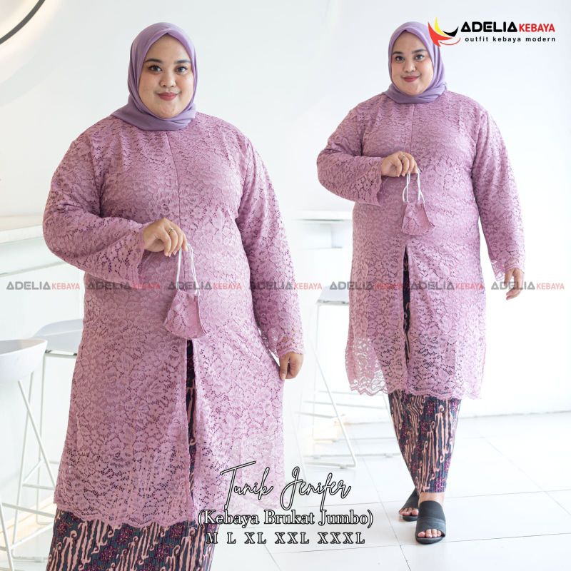 TUNIK JUMBO//SETELAN TUNIK JENIFER//SERAGAM KELUARGA//BAJU PESTA LAMARAN//KEBAYA WISUDA//BAJU LEBARAN//KEBAYA MODERN//KEBAYA ORIGINAL//KODE ADK