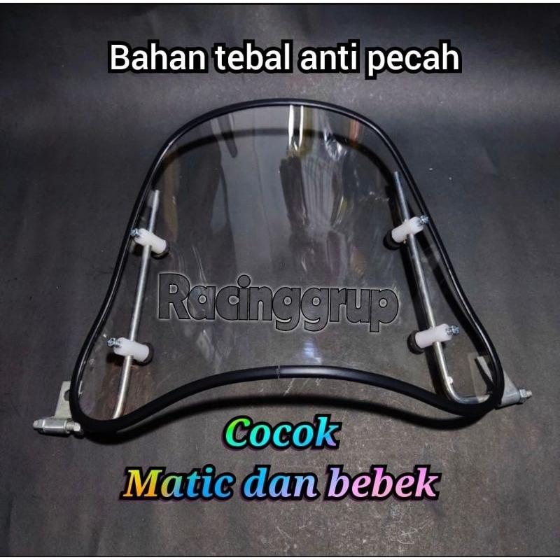 ( ANTI PECAH ) Windshield winsil tameng angin universal dimotor matic dan bebek_Universal