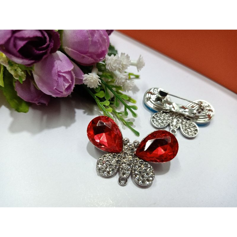 12 PC Bros hijab/ kepala Bros motif  kupu2