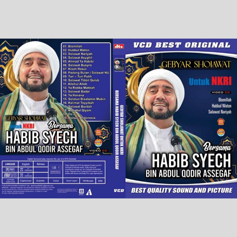Kaset Video Lagu Gebyar Sholawat Bersama Habib Syech Bin Abdul Qodir Assegaf 2023