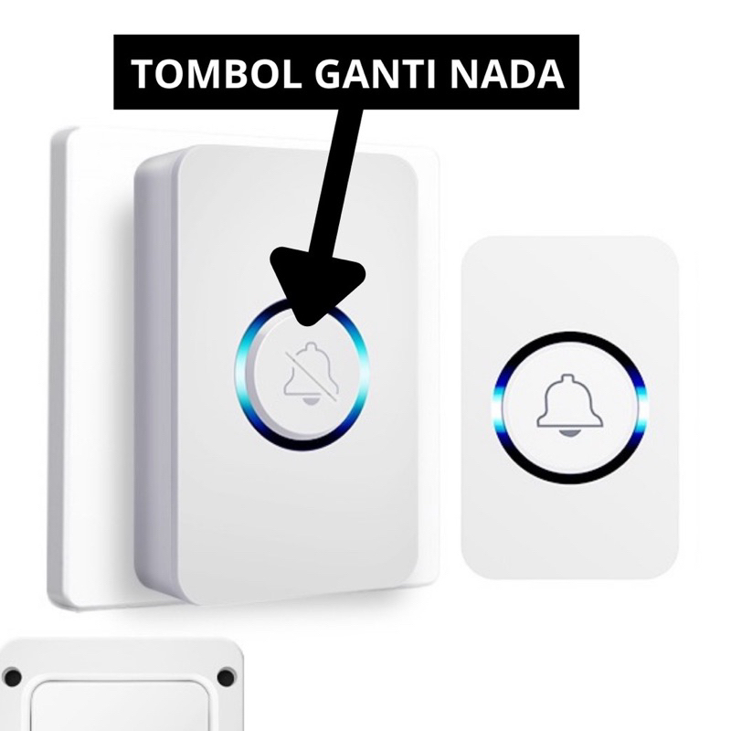 Velopiii67 Bell Rumah Tanpa Kabel / Bell Wireless Doorbell Rumah Kantor Wireless Tanpa Kabel
