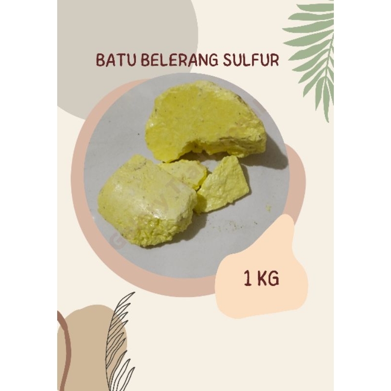 batu belerang sulfur 1kg