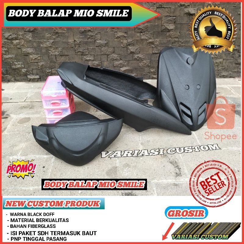 Body Balap Mio Smile New aksesoris Custom Fiberglass