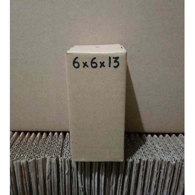 

kardus 6x6x13 cm polos luar dalam