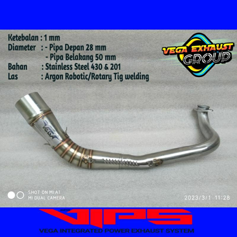 leher knalpot vario new 125-160cc led header knalpot racing PCX 125-160cc/ADV leher knalpot racing V