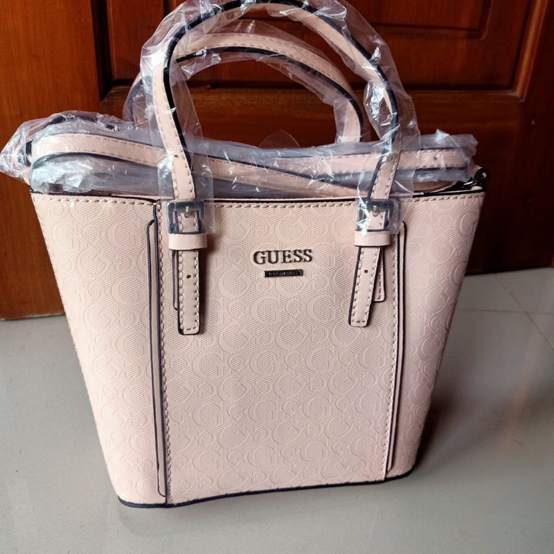 [READY STOCK] GUESS PINK MOTIF BAG ORIGINAL