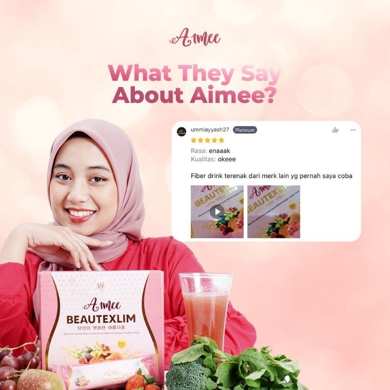 

Aimee Beautexlim Premium Fiber Drink/Minuman Diet/Minuman Diet Herbal/Minuman Collagen Diet