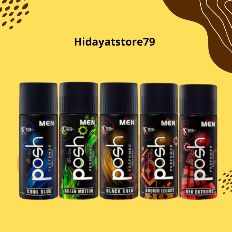POSH MEN 150ml / Minyak Wangi POSH MEN Body Spray 150ml