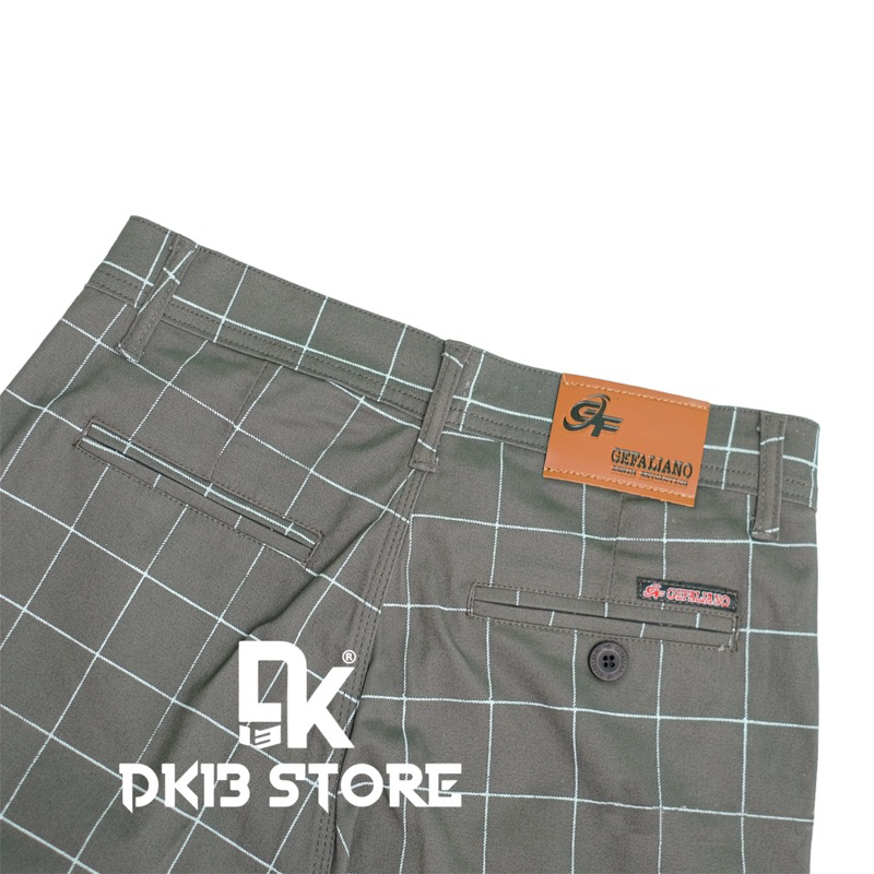 Celana Tartan Pendek Pria Motif Kotak Size 28-38 By DK13 STORE