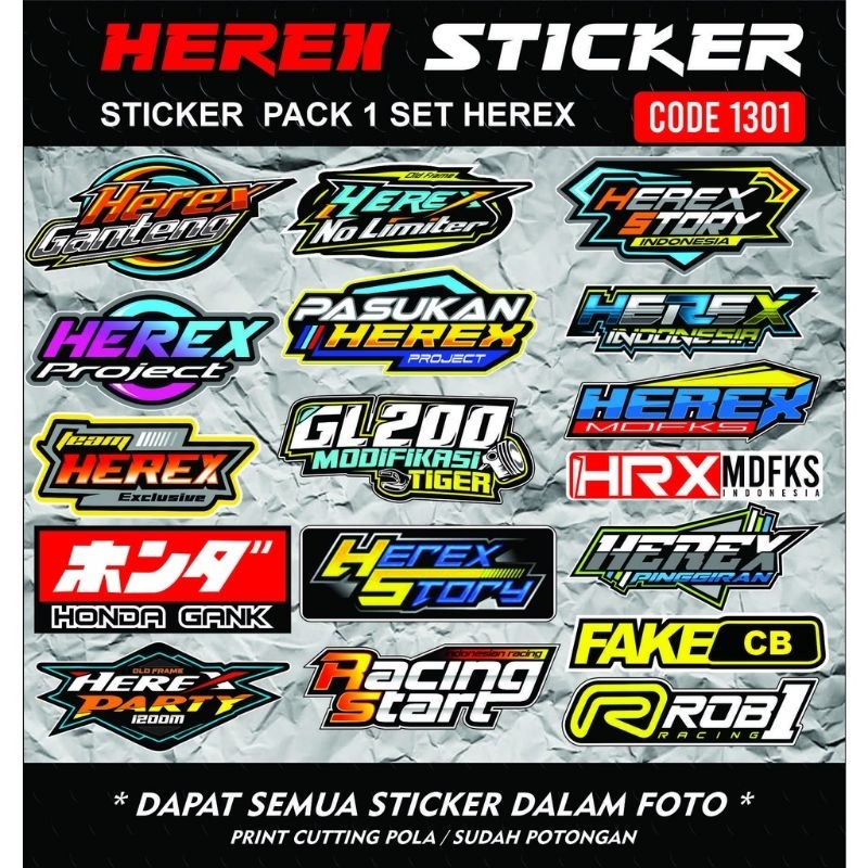 

Sticker herek sticker pola hologram