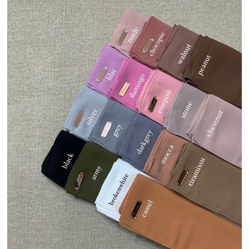 [WOLA] Hijab Pashmina Ceruty Original Label Acrylic