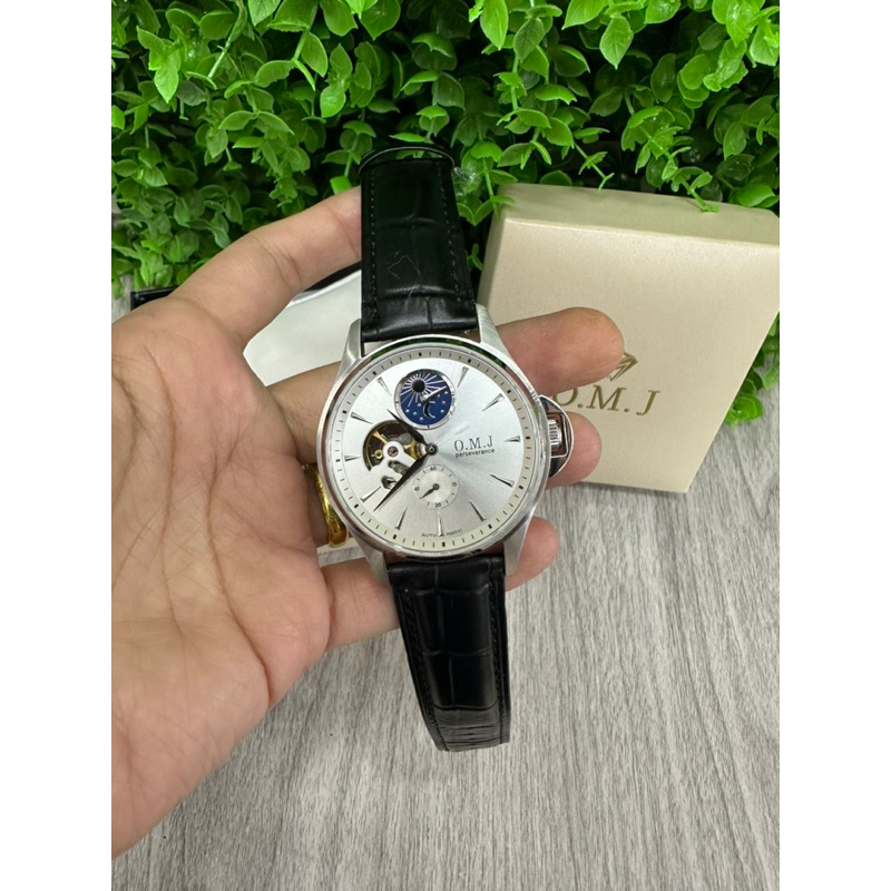 JAM PRIA OMJ AUTOMATIC TALI KULIT SZ 43MM
