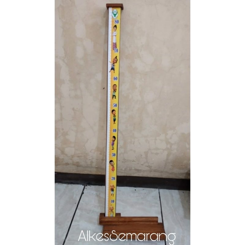 Panjang Badan Bayi Kayu Deluxe Alat Ukur Tinggi Badan Anak Terbuat Dari Kayu Berkualitas