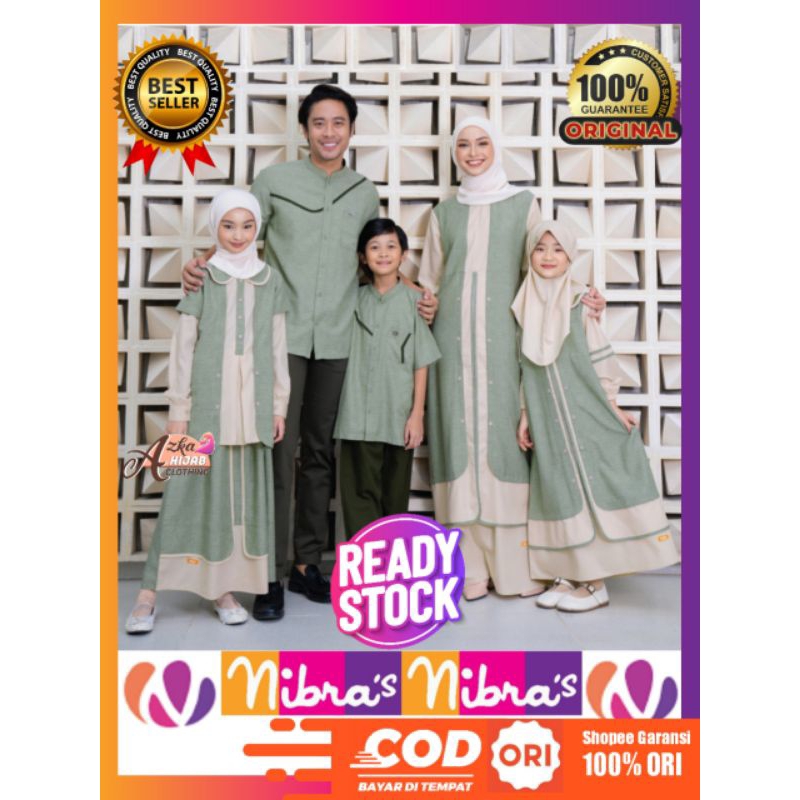 SARIMBIT BASMA SAGE GREEN SARIMBIT NIBRAS TERBARU LEBARAN 2023 / NIBRAS SARIMBIT KELUARGA 2023 / BAJ