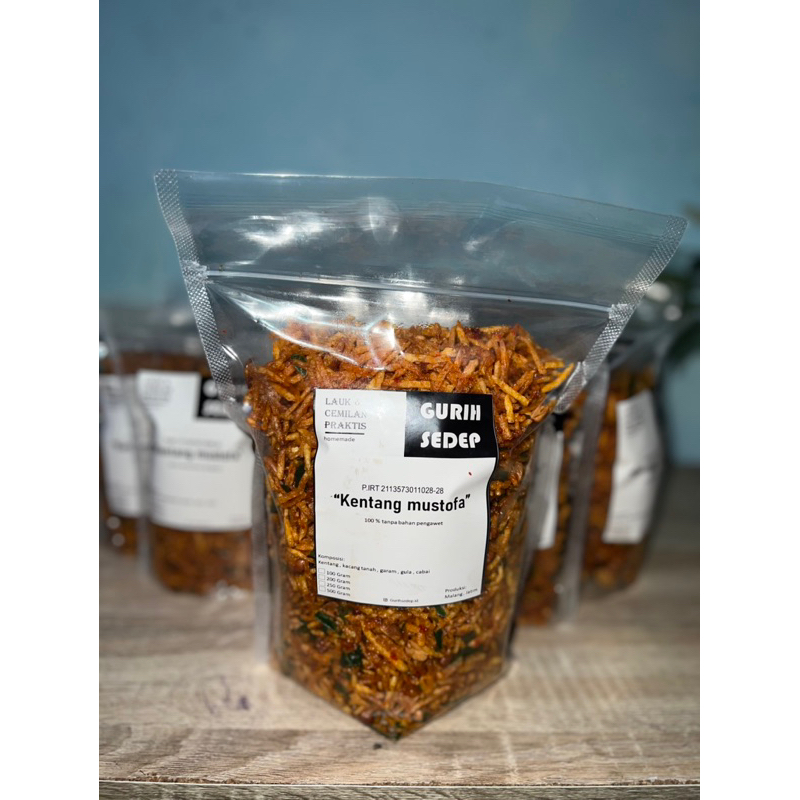 

KENTANG MUSTOFA 500 gram SUPER KRIUK TIDAK BERMINYAK/ KERING KENTANG / KENTANG BALADO 500 gr