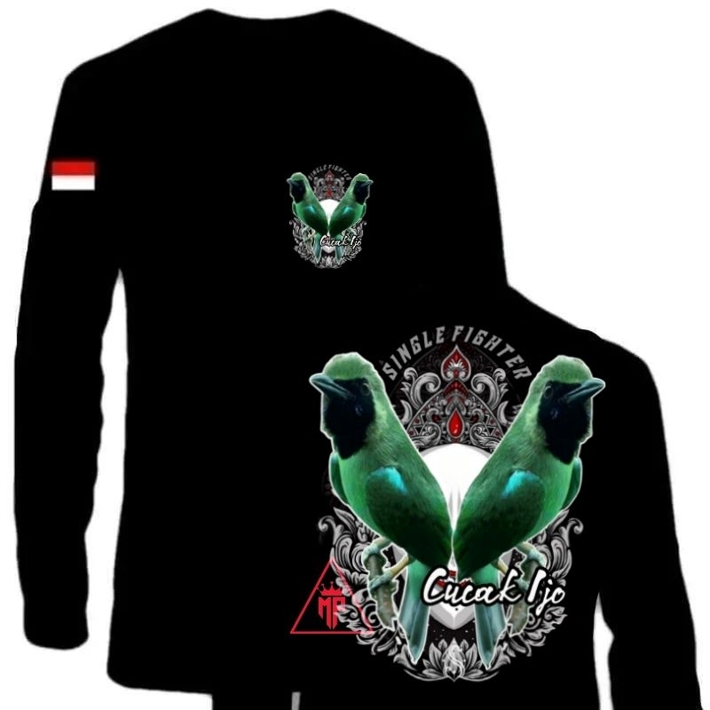 KAOS CUCAK IJO FIGHTER BAHAN ADEM