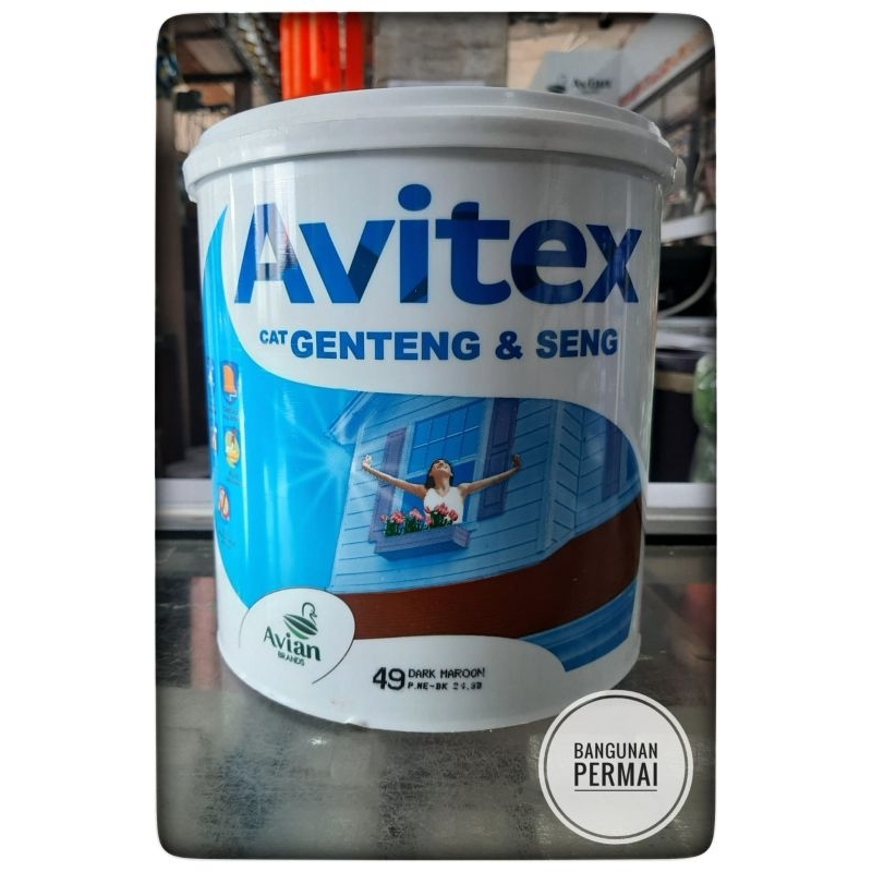 AVITEX CAT GENTENG DAN SENG 4KG/CAT GENTENG/CAT GENTENG DAN SENG