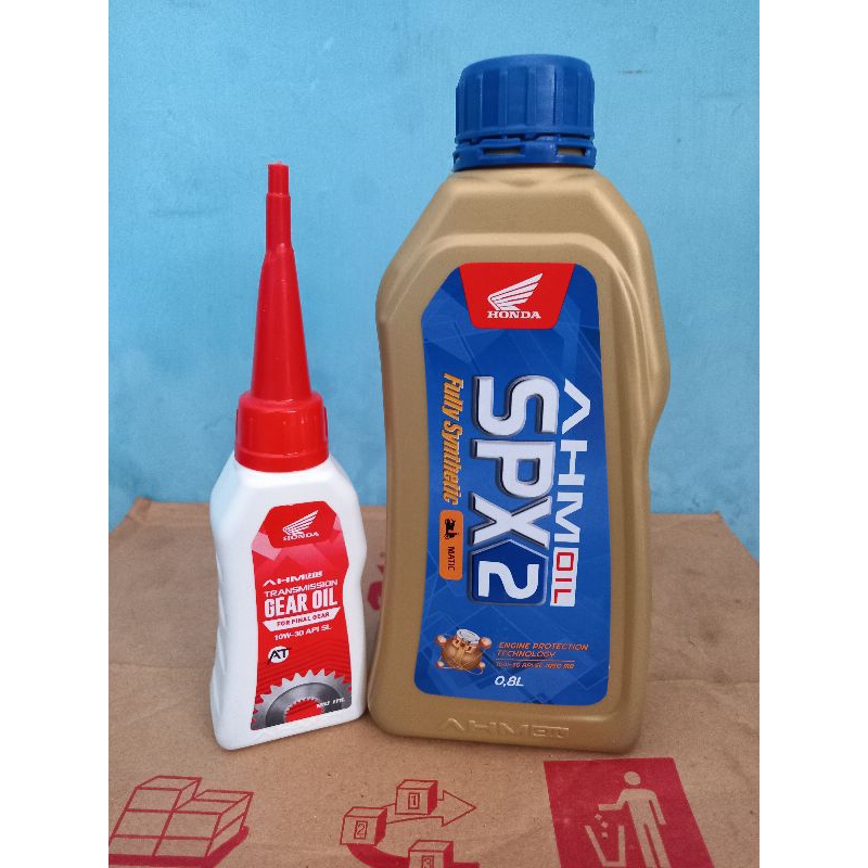 PAKET HEMAT OLI AHM SPX 2 DAN OLI AHM GARDAN ORIGINAL