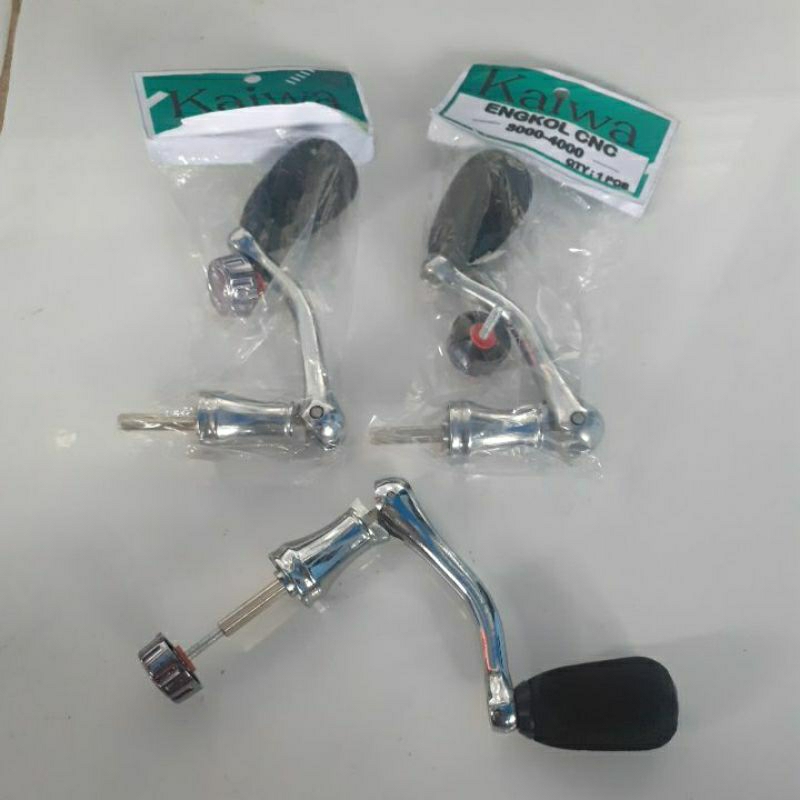 HANDLE REEL ENGKOL REEL PANCING UKURAN 3000-4000 ALLUMUNIUM EVA KNOP