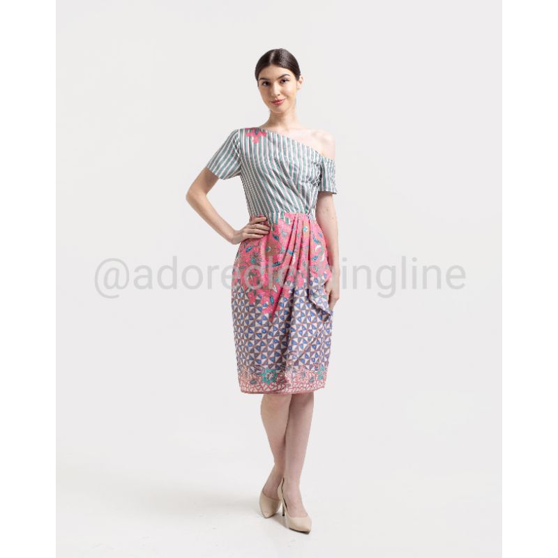 Adore Batik Dress One Shoulder Candy