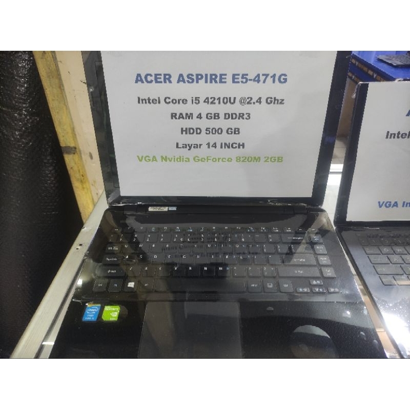 Laptop Acer Core i7 Dual VGA Nvidia Spesial Gaming &amp; Render Video