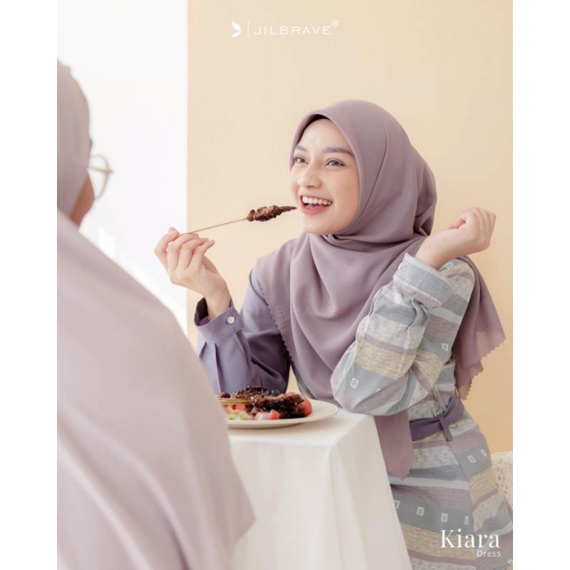 PRELOVED KIARA DRESS SIZE M/KIARA DRESS BY JILBRAVE/JILBRAVE KIARA/DRESS MURAH/DRESS UNIK