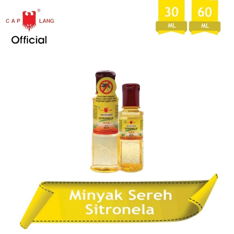 Minyak Sitronella CapLang (Kemasan 30  ml dan 60 ml)