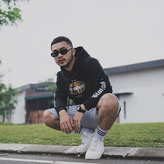 HEXZ Jaket Hoodie Sweater Glorius Creature Black - Hitam