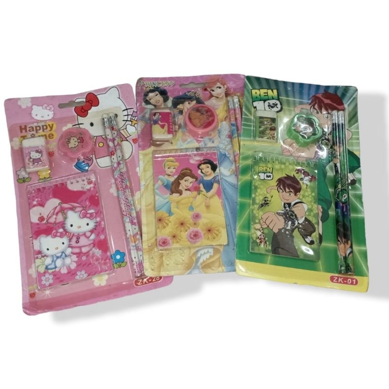 

stationary alat tulis karakter set