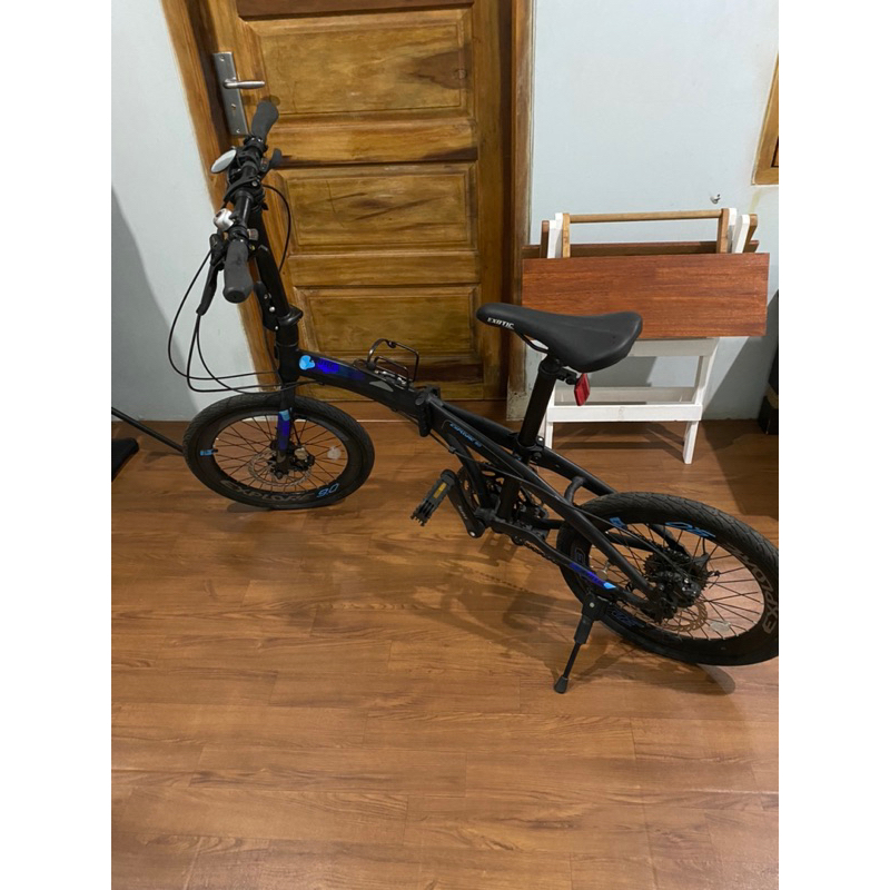 Nsepeda lipat nego 20 exotic explore 9.0 seli 9 speed hidrolis folding bike