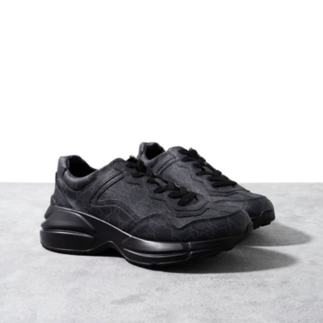 Gucci Rhyton Supreme Sneakers Black ori 100%