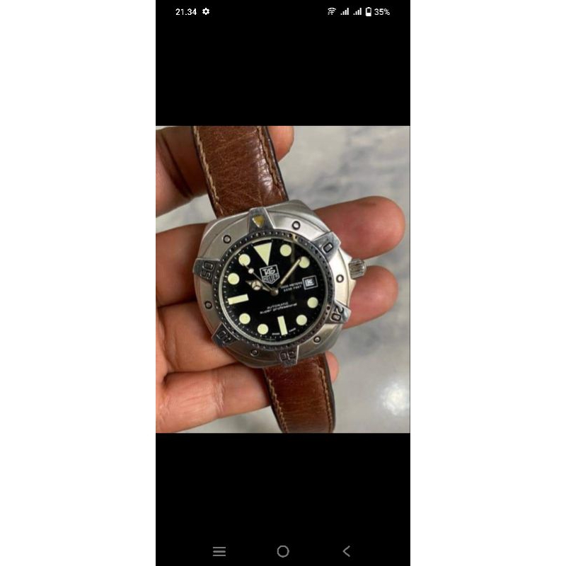 Tag Heuer Super profesional Diver 1000m rare and kolektor item All original authentic Mulus sekali b