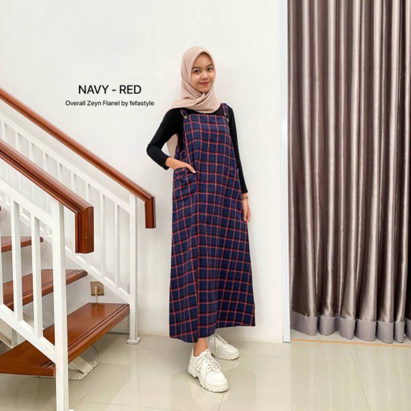 OVERALL FLANEL- ZEYN OVERALL FLANEL- by fefastyle