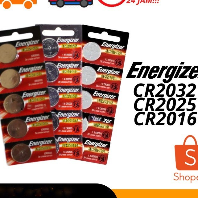 baterai battery batre batere lithium CR2032/2016/2025 energizer murah