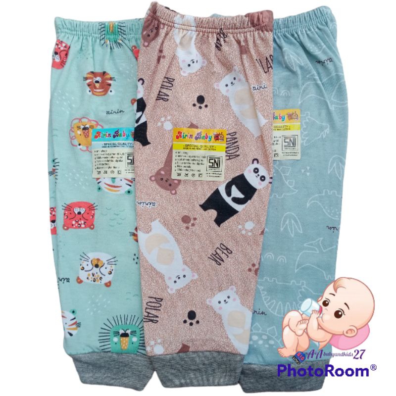 AIRIN 6PC CELANA PANJANG BAYI FULLPRINT USIA NEWBORN 0-4BULAN SNI HIGHT QUALITY MOTIF RANDOM