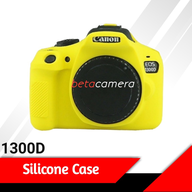 Silikon Canon 1300D / 1500D / Rebel T6 / Kiss X80 Silicone Case Yellow Kuning Sarung Silicon Tas Kam
