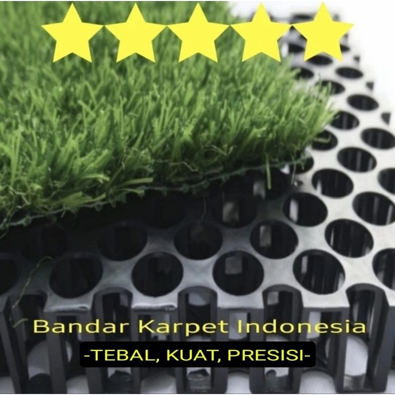 DRAINASE RUMPUT SINTETIS TERMURAH tebal 3 CM uk 25 x 25 CM (HARGA PABRIK)