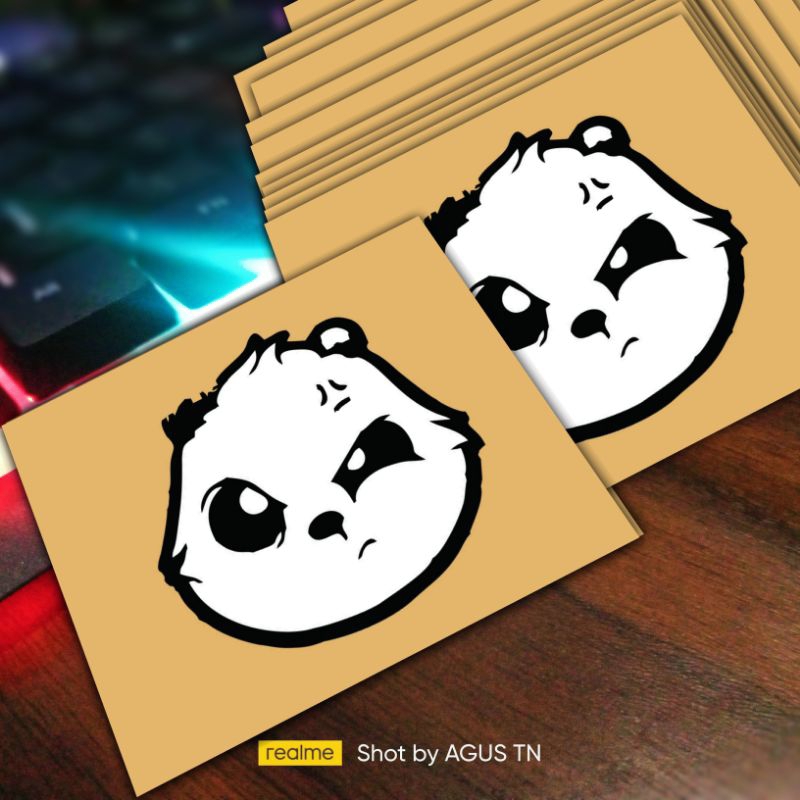 Stiker Panda Emot Lucu stiker viral murah