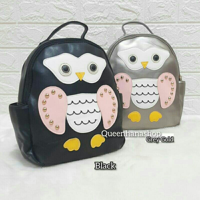 Tas Fashion Owl Ransel Anak Remaja Kekinian