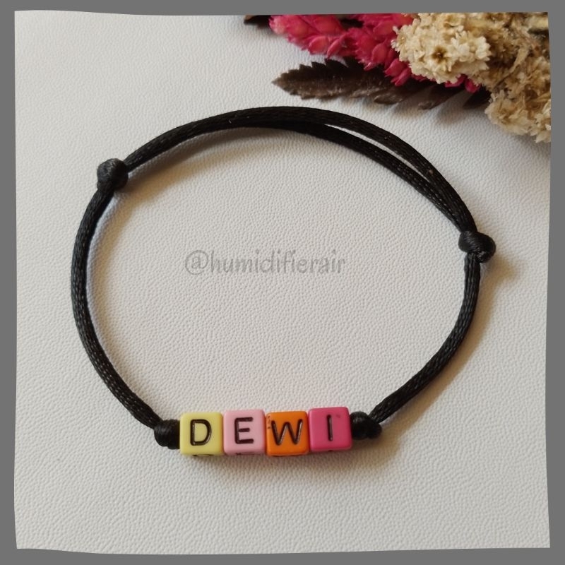 Gelang bayi/ gelang anak/ gelang tali custom nama