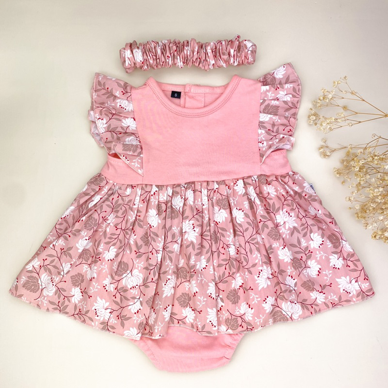 MINIQUIN Ruffle Bodysuit (Jumper Bayi Perempuan usia 0 - 18 bulan)