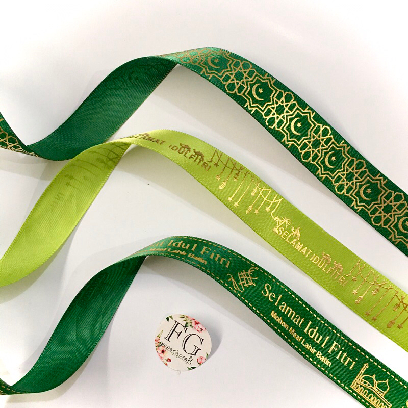 

Pita Saten Idul Fitri (1 meter) 3/4inch