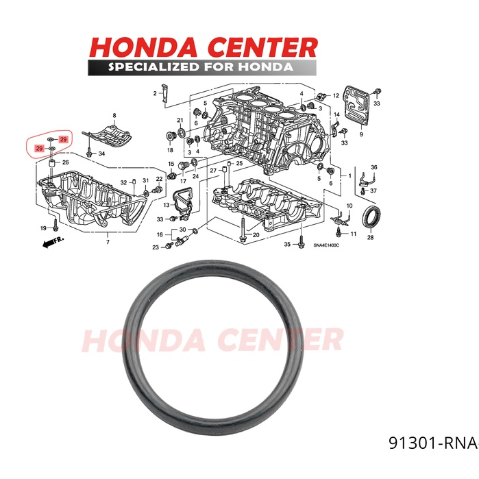 seal oring bak oli mesin carter cartel honda hrv 1800cc hrv turbo crv gen3 gen4 2000cc crv turbo civic turbo 2006 2007 2008 2009 2010 2011 2012 2013 2014 2015 2016 2017 2018 2019 2020 2021 2023