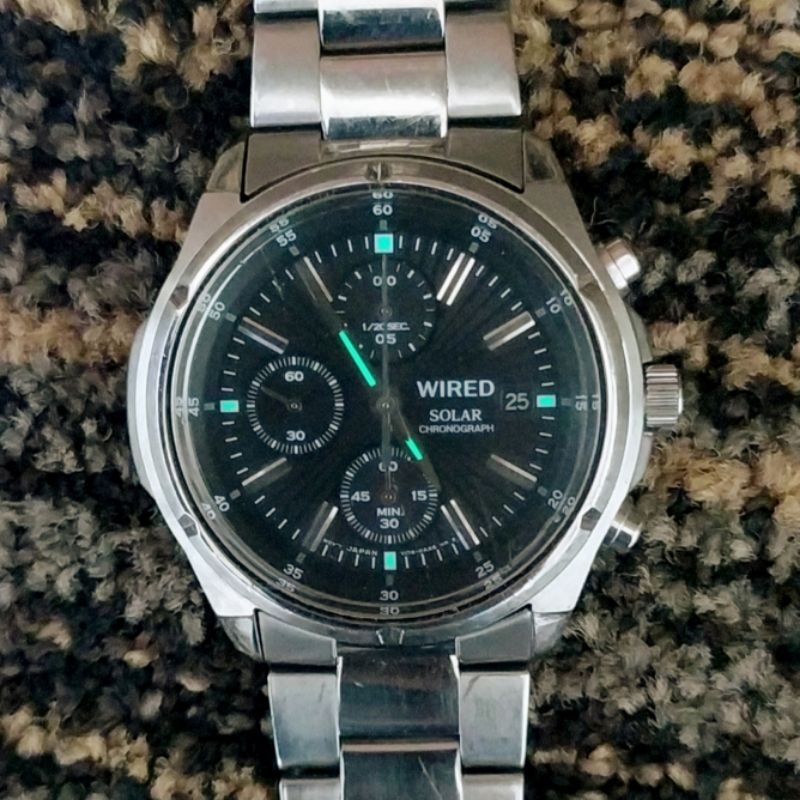 SEIKO WIRED V176-0AB0 SOLAR CHRONOGRAPH