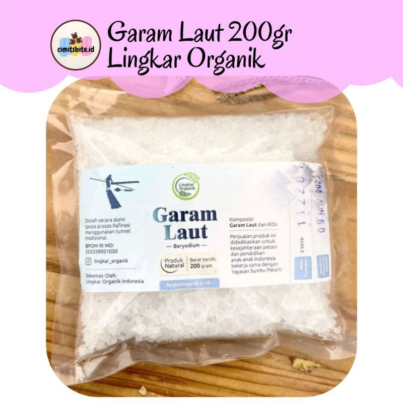 

Garam Laut Lingkar Organik 200gr/ Natural Sea Salt