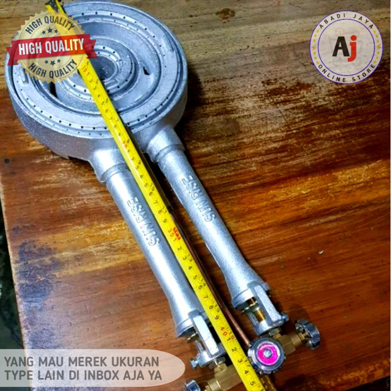 burner kompor 8b/8e kepala api high presure