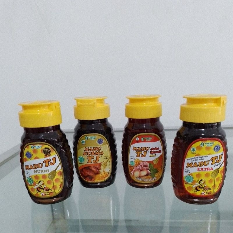 

Madu TJ murni, Jahe Merah Mint, Kurma, Extra 150gr 100% asli