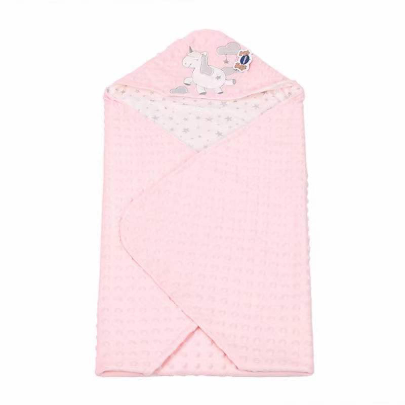 BABY K2 - BABY BLANKET MINKY HOODIE 3 WARNA KODE 00094 NO BOX