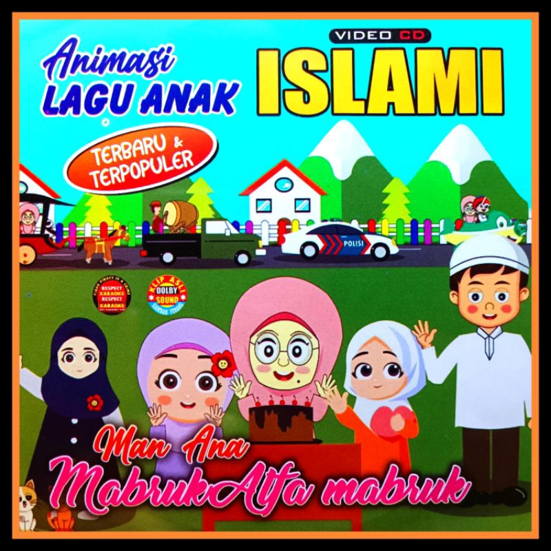 KASET VCD MUSIK 15 ANIMASI LAGU ANAK ISLAMI ALBUM TERBARU DAN TERPOPULER